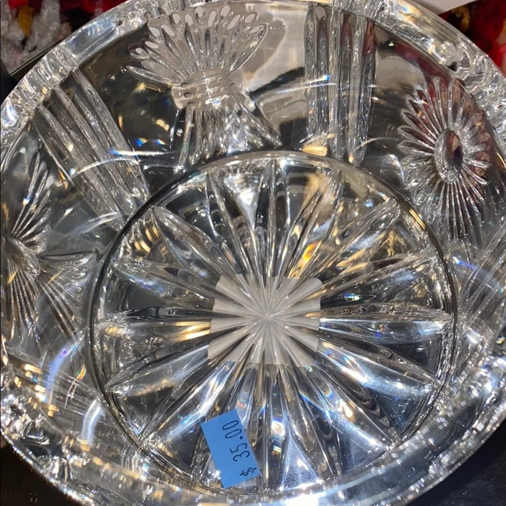 Waterford Crystal Millennium Collection Glass Champagne/Wine bottle display